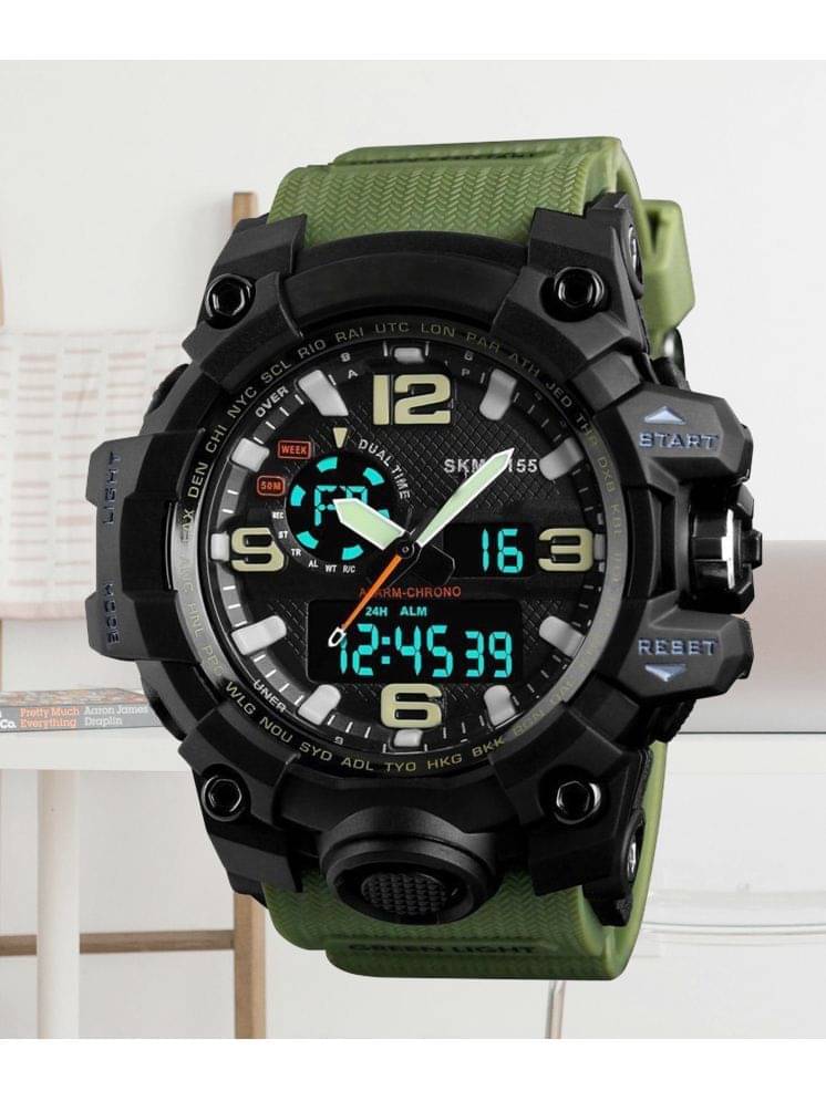     			Harbor Green Silicon Analog-Digital Men's Watch