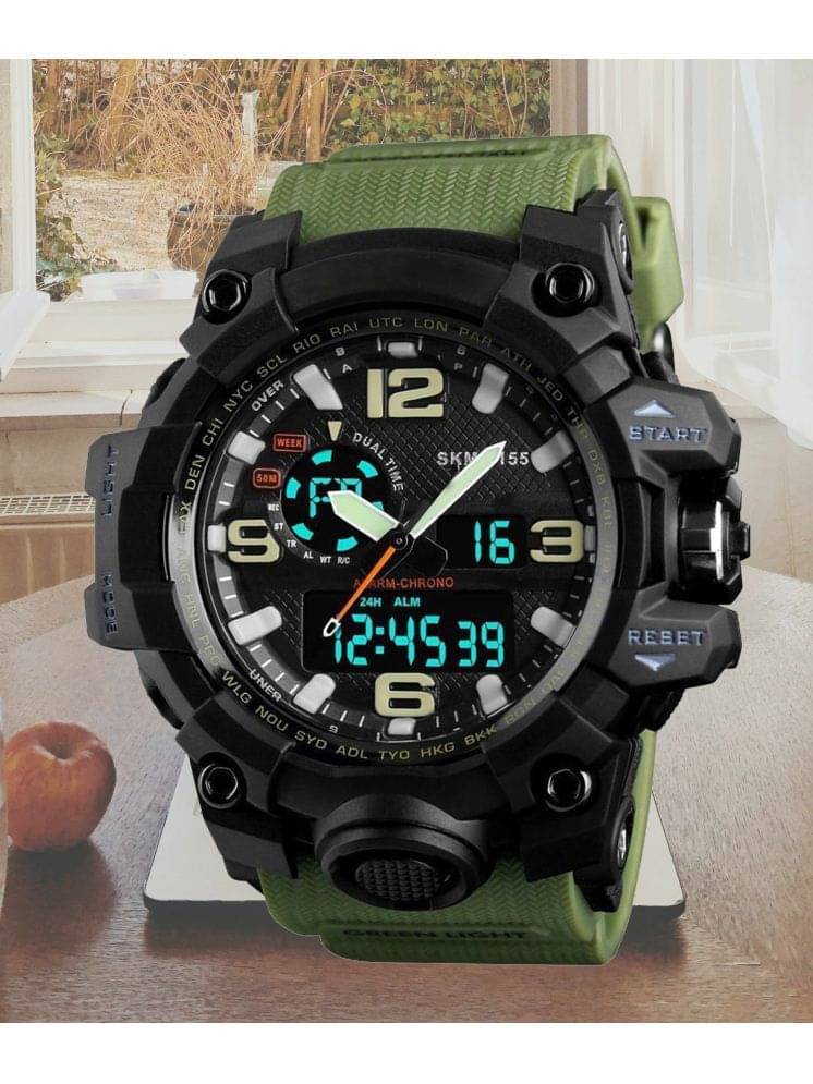     			Harbor Green Silicon Analog-Digital Men's Watch