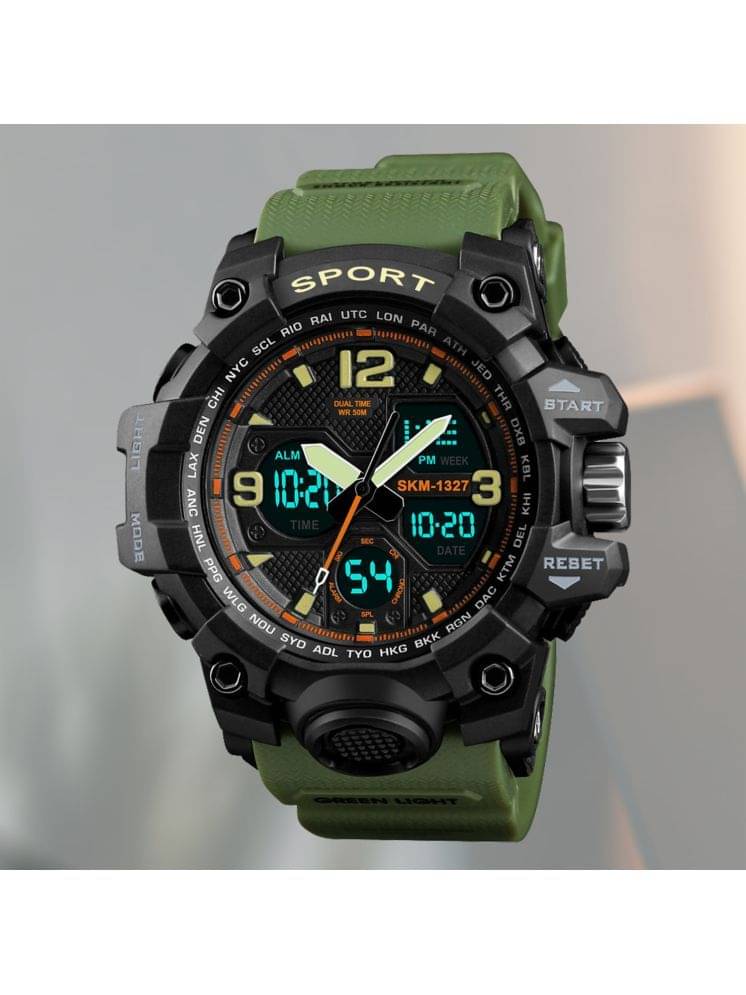     			Harbor Green Silicon Analog-Digital Men's Watch