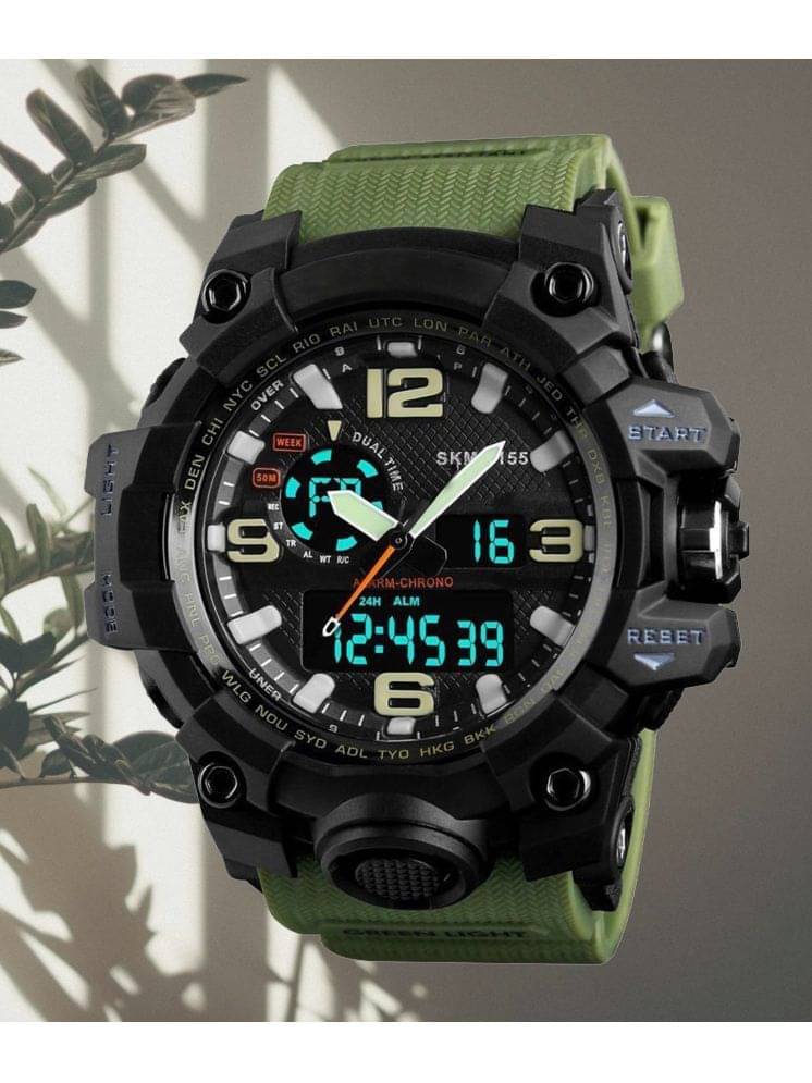     			Harbor Green Silicon Analog-Digital Men's Watch