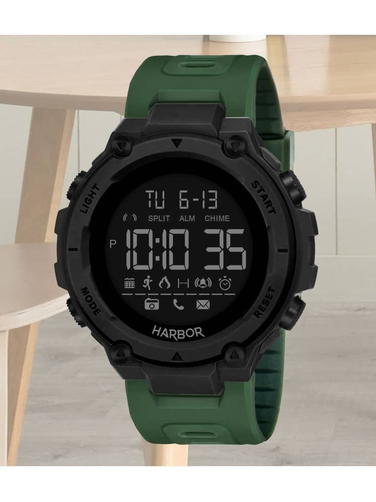 Harbor Green Silicon Digital Men's Watch