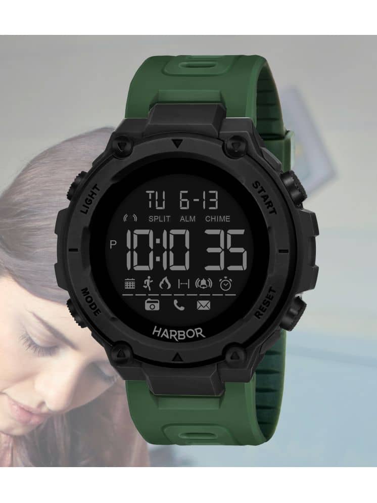 Harbor Green Silicon Digital Men's Watch