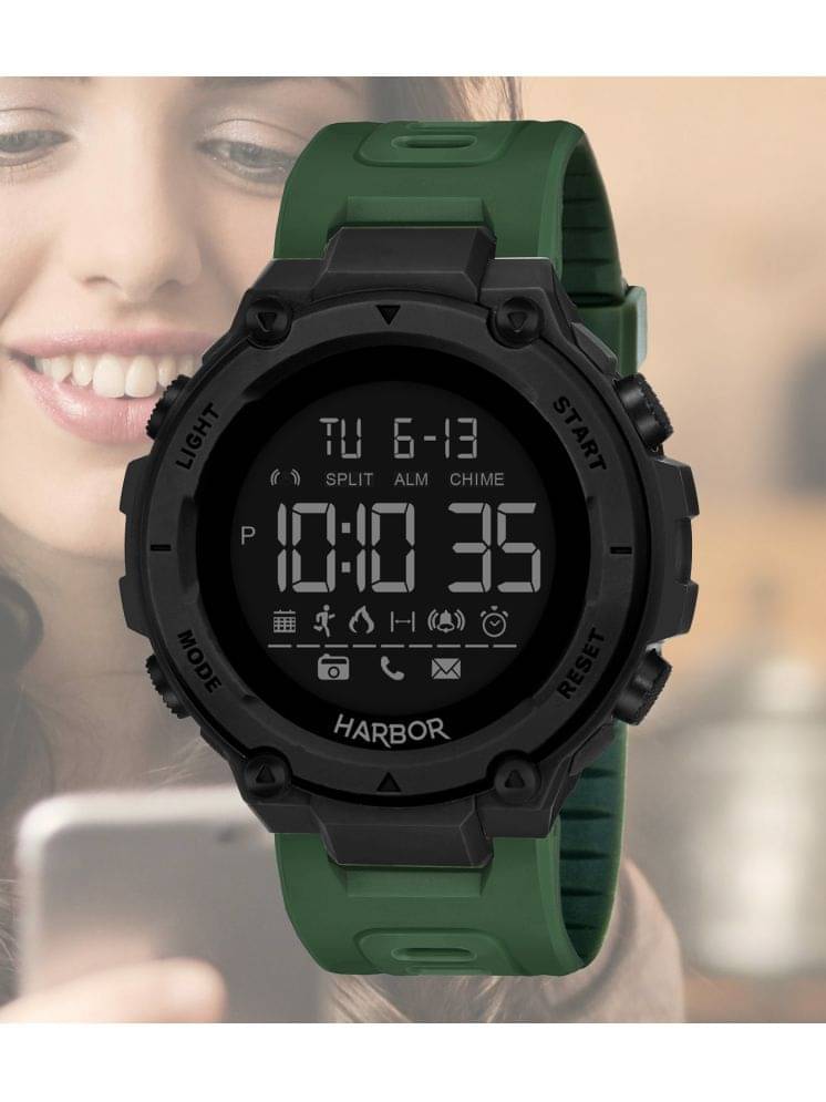     			Harbor Green Silicon Digital Men's Watch