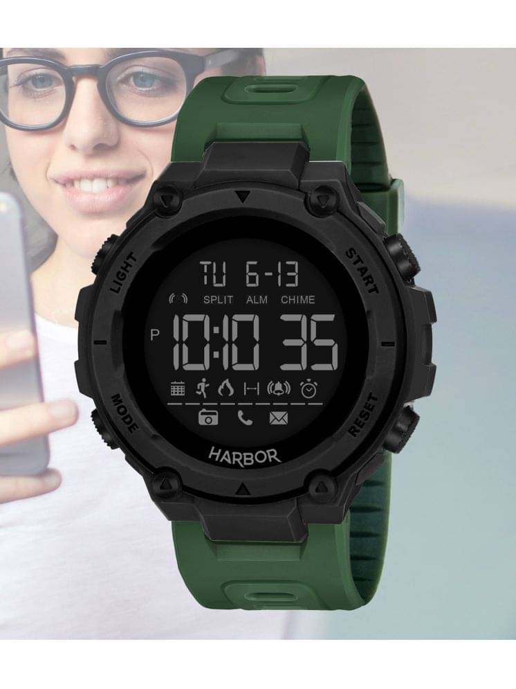     			Harbor Green Silicon Digital Men's Watch