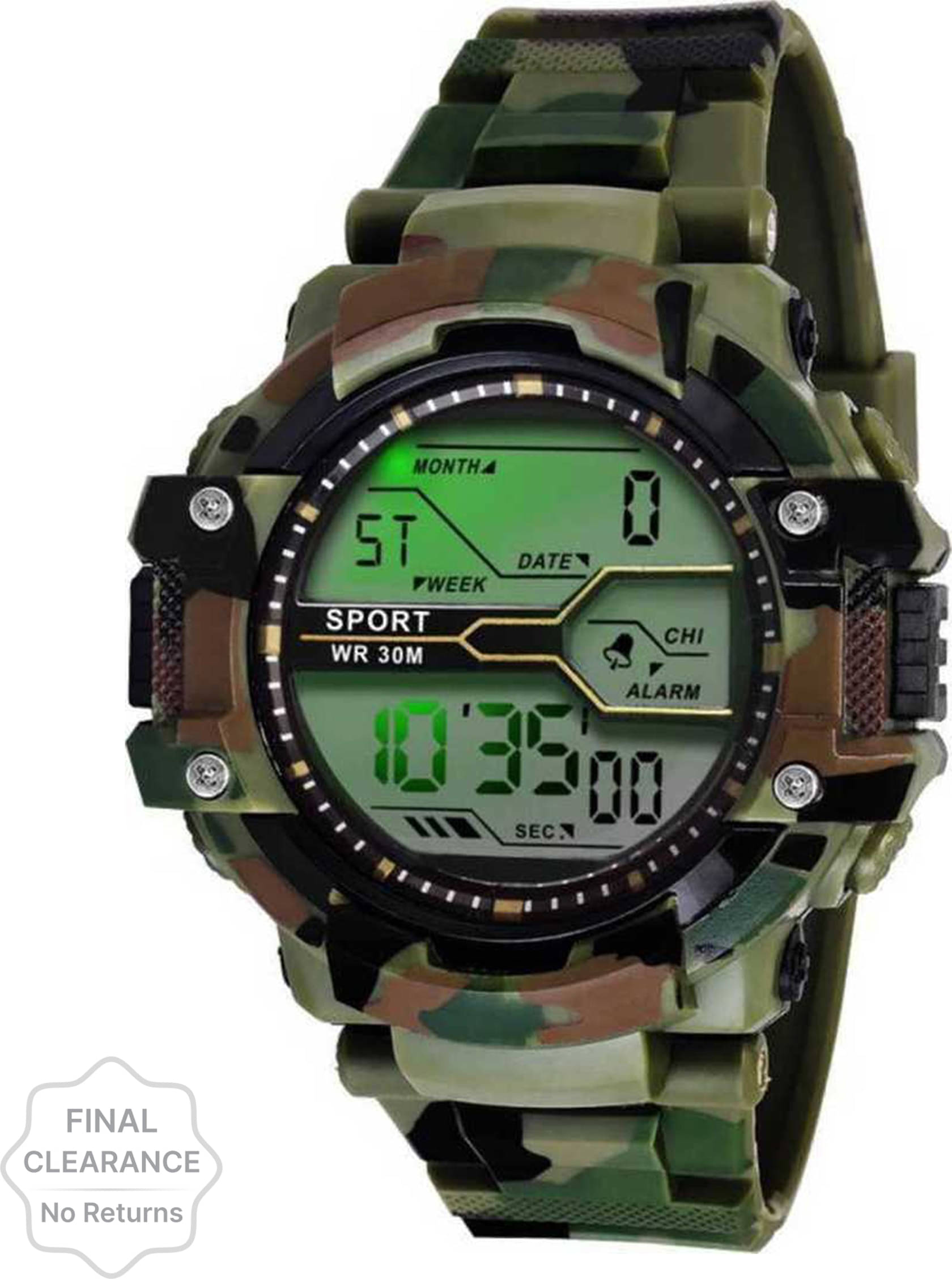     			Harbor Khaki Silicon Analog-Digital Men's Watch