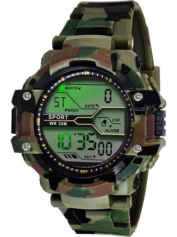     			Harbor Multicolor Silicon Digital Men's Watch