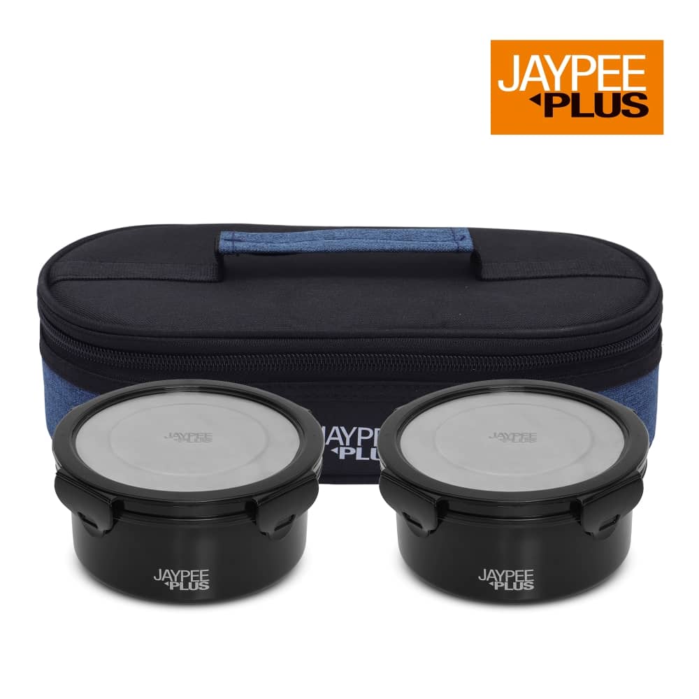 Jaypee Plus Micro Plus Stainless Steel Lunch Box 2 - Container ( Pack of 2 )