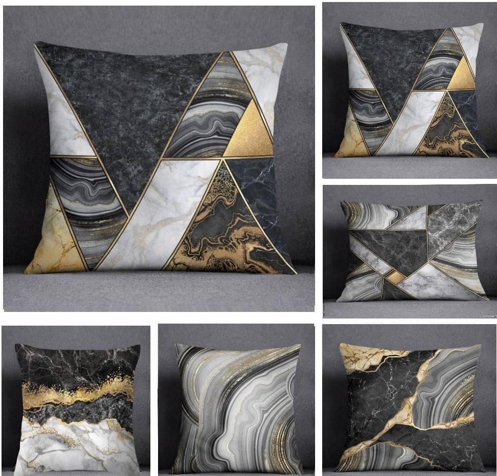Laphino Set of 5 Jute Textured Square Cushion Cover (40X40)cm - Black Laphino Set of 5 Jute Textured Square Cushion Cover (40X40)cm - Black