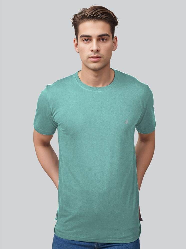 Lux Nitro Pack of 1 Cotton Blend Relaxed Fit Men's T-Shirt ( Sea Green )     			Lux Nitro Pack of 1 Cotton Blend Relaxed Fit Men's T-Shirt ( Sea Green )