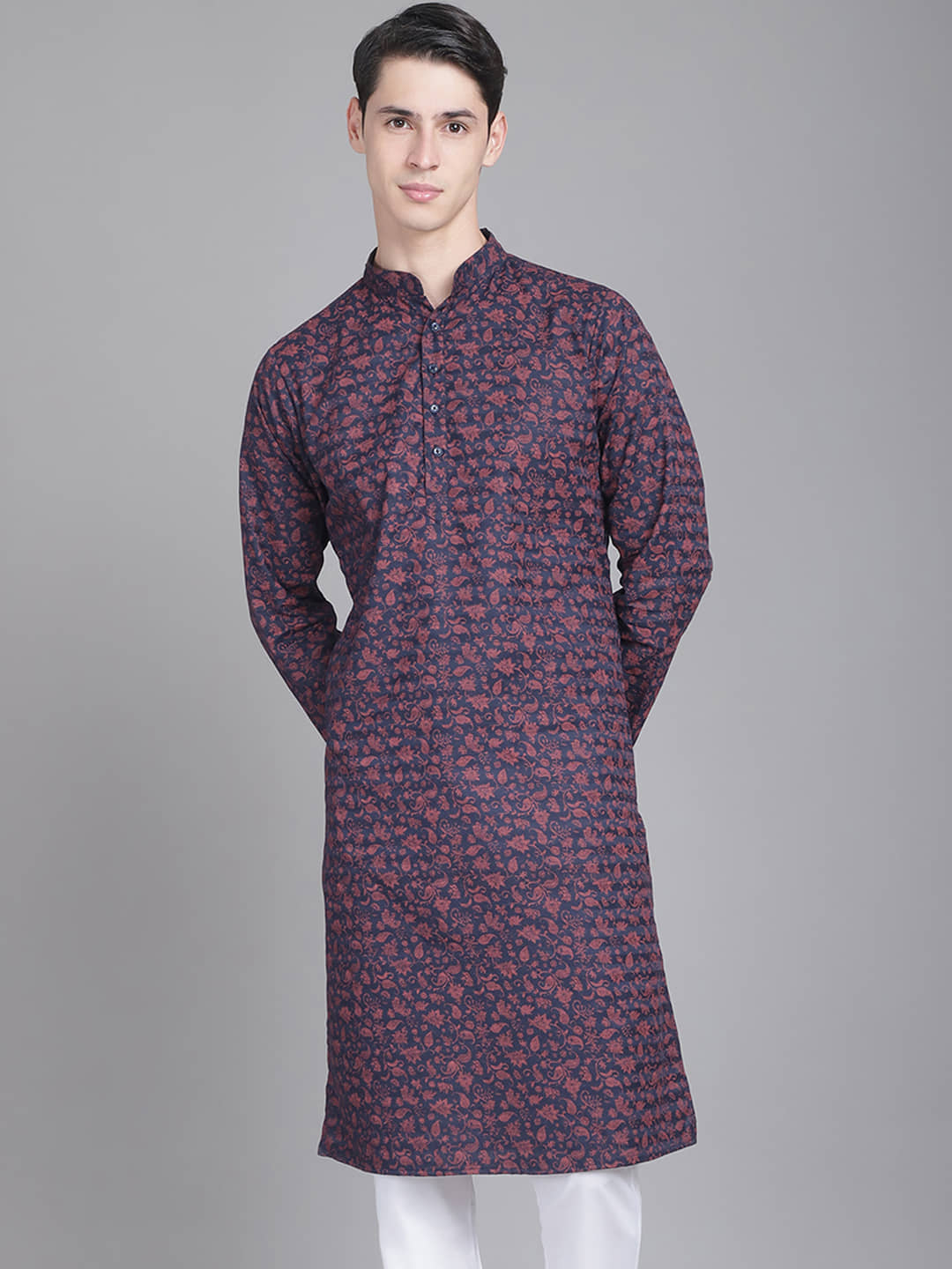 MAJESTIC MAN Blue Cotton Men's Regular Kurta ( Pack of 1 ) - Kurtas & Kurta Sets | Buy online on ZillyBuy