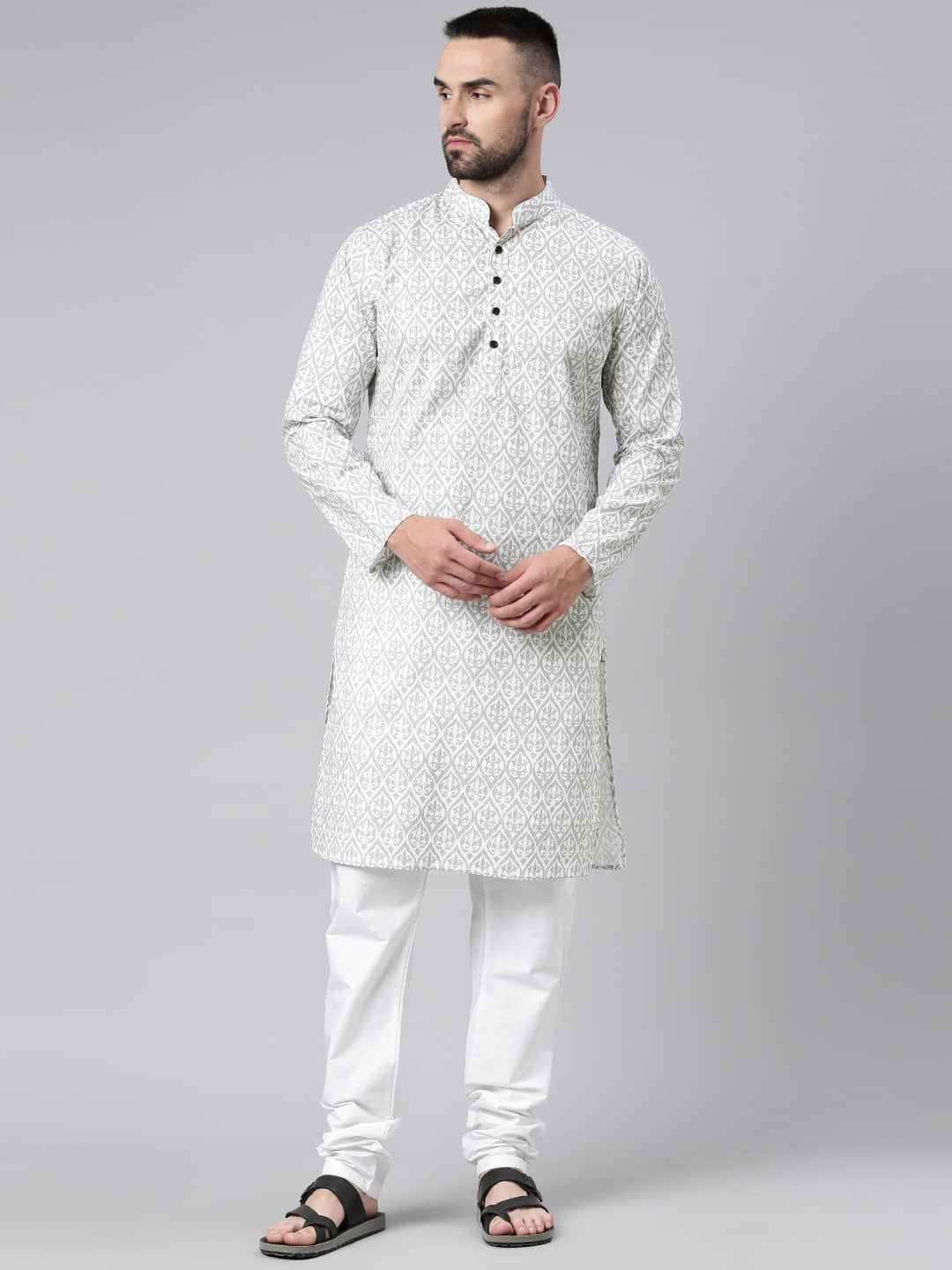 MAJESTIC MAN White Cotton Men's Regular Kurta ( Pack of 1 ) - Kurtas & Kurta Sets | Buy online on ZillyBuy