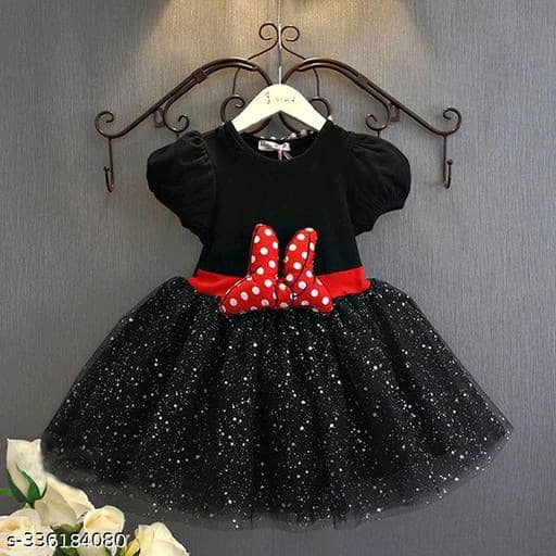 Mullick the designer Pack of 1 Baby Girls Net Frock ( Black )