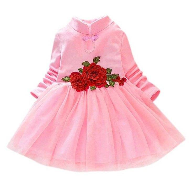 Mullick the designer Net Fit And Flare Dress For Girls ( Pack of 1 , Pink ) Mullick the designer Net Fit And Flare Dress For Girls ( Pack of 1 , Pink )