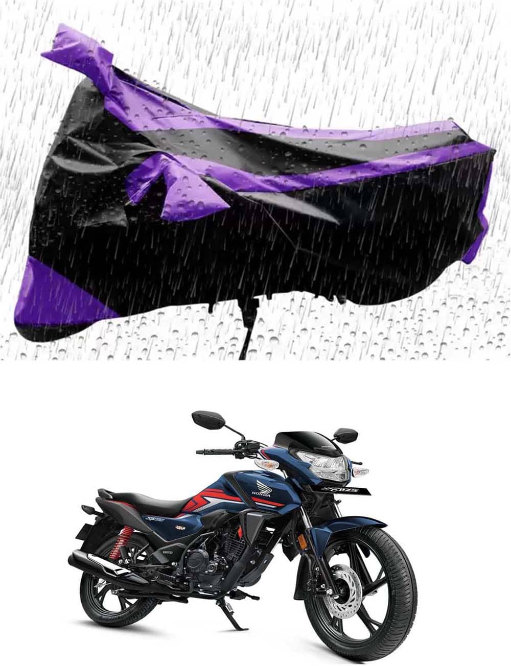 RONISH Bike Body Cover for Honda CB 125 Shine SP ( Pack of 1 ) , Purple