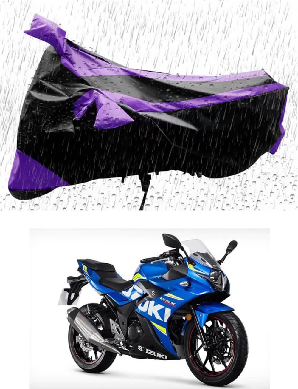 RONISH Bike Body Cover for Suzuki Gixxer SF Fi ( Pack of 1 ) , Purple