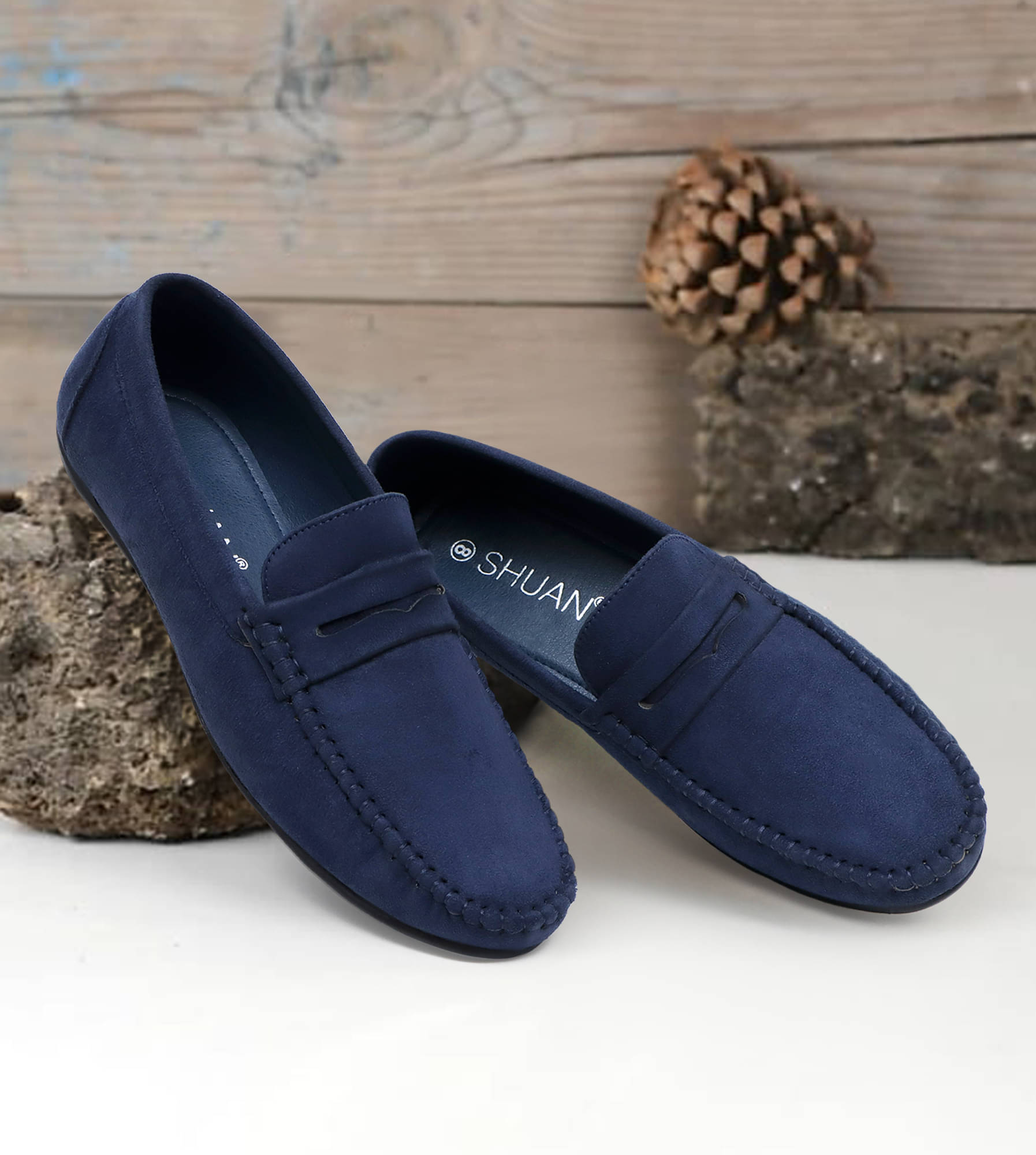     			SHUAN Blue Men's Penny