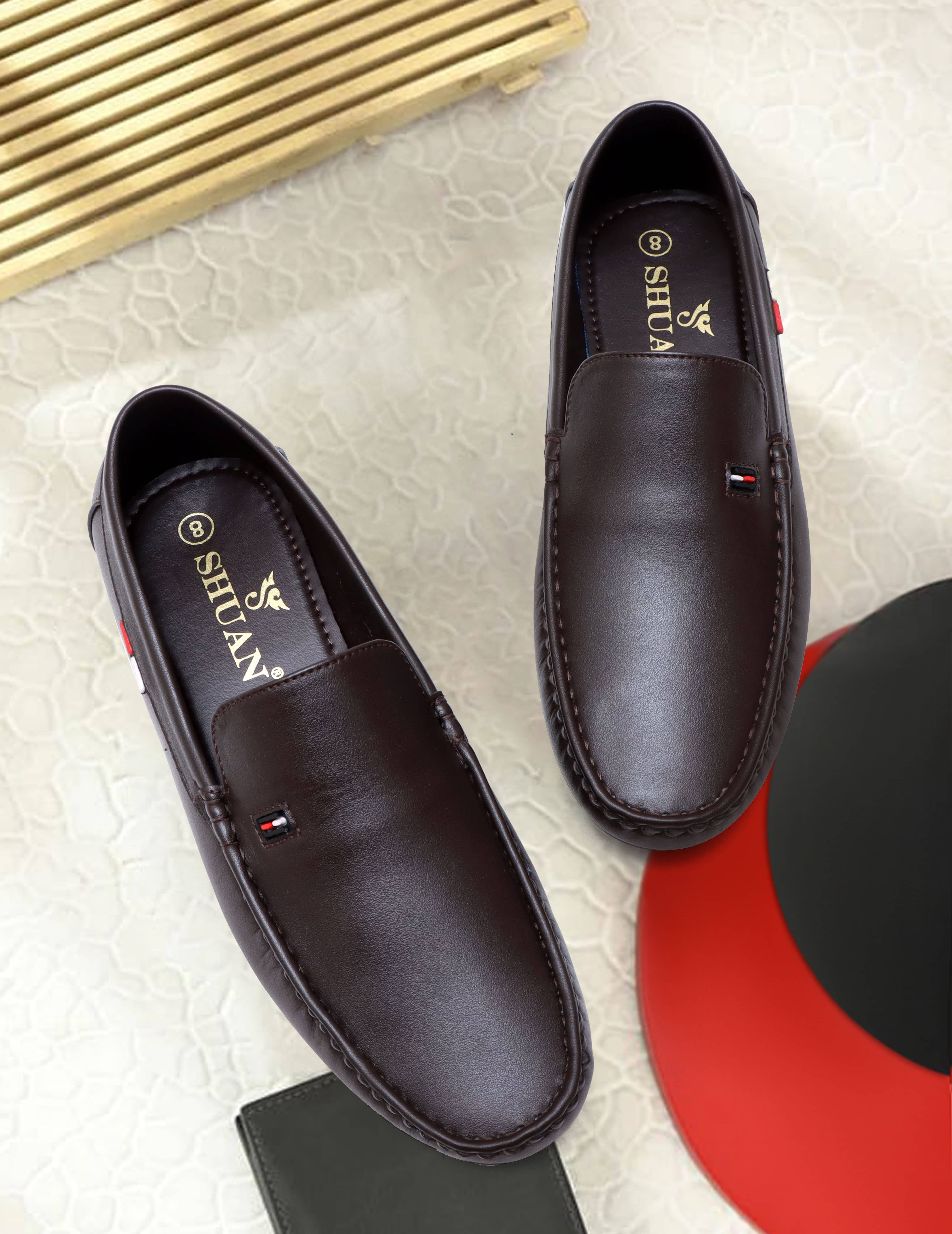 SHUAN Black Men's Slip on - Formal Shoes | Buy online on ZillyBuy