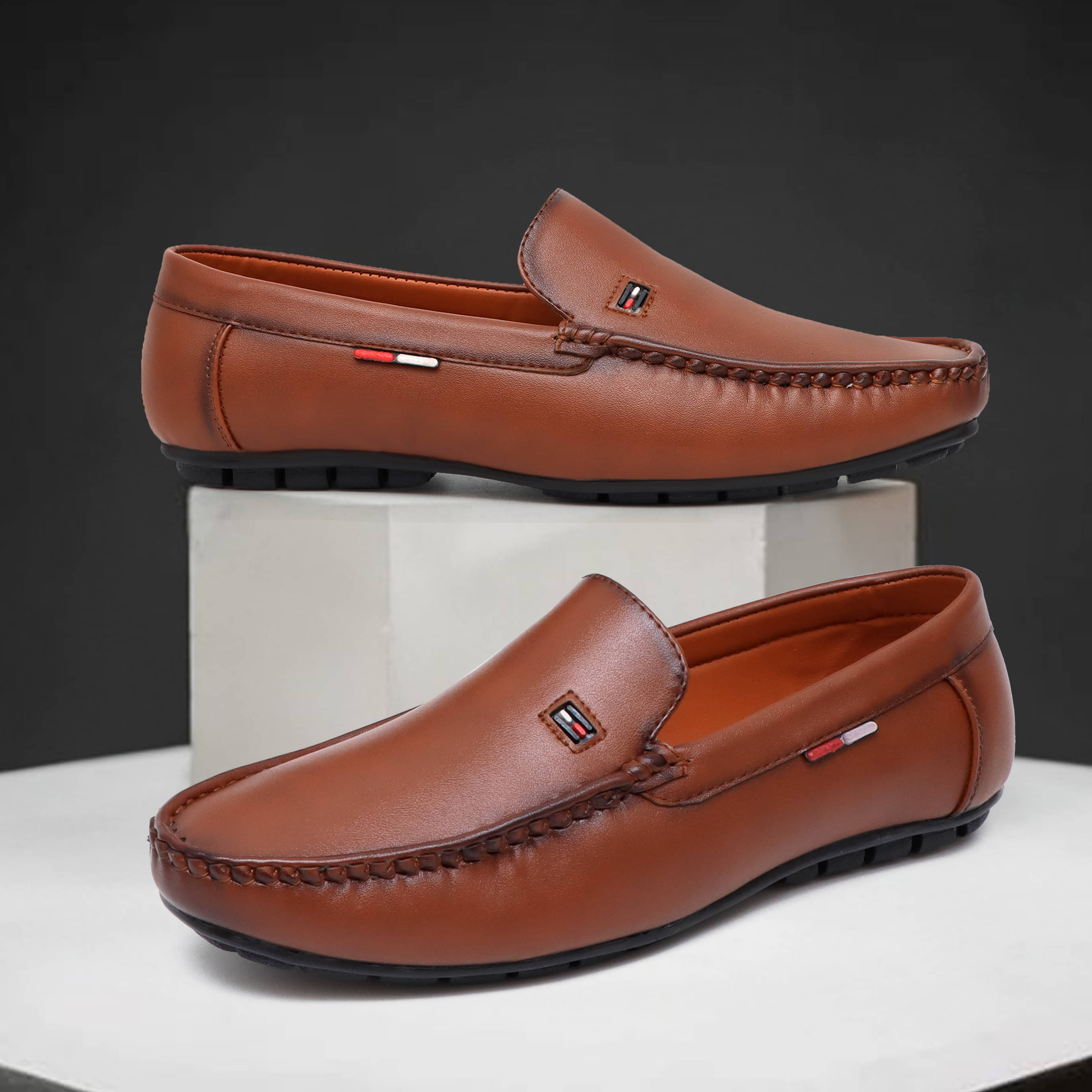     			SHUAN Tan Men's Slip on