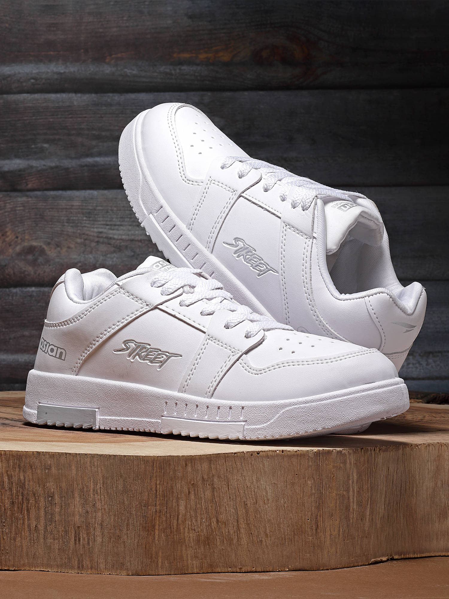    			ASIAN TARZAN-04 White Men's Sneakers