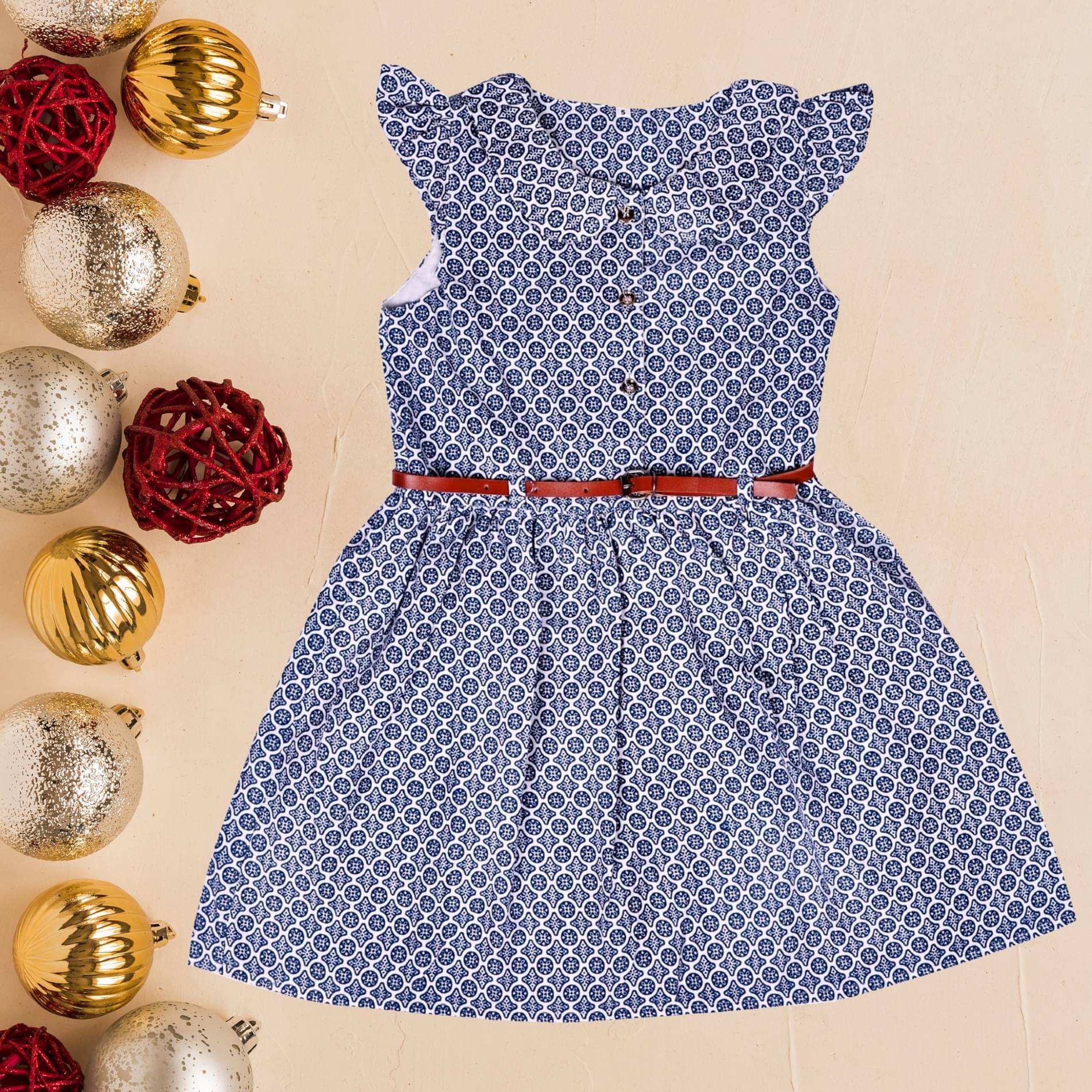 Arshia Fashions Cotton Blend Frock For Girls ( Pack of 1 , Blue )     			Arshia Fashions Cotton Blend Frock For Girls ( Pack of 1 , Blue )