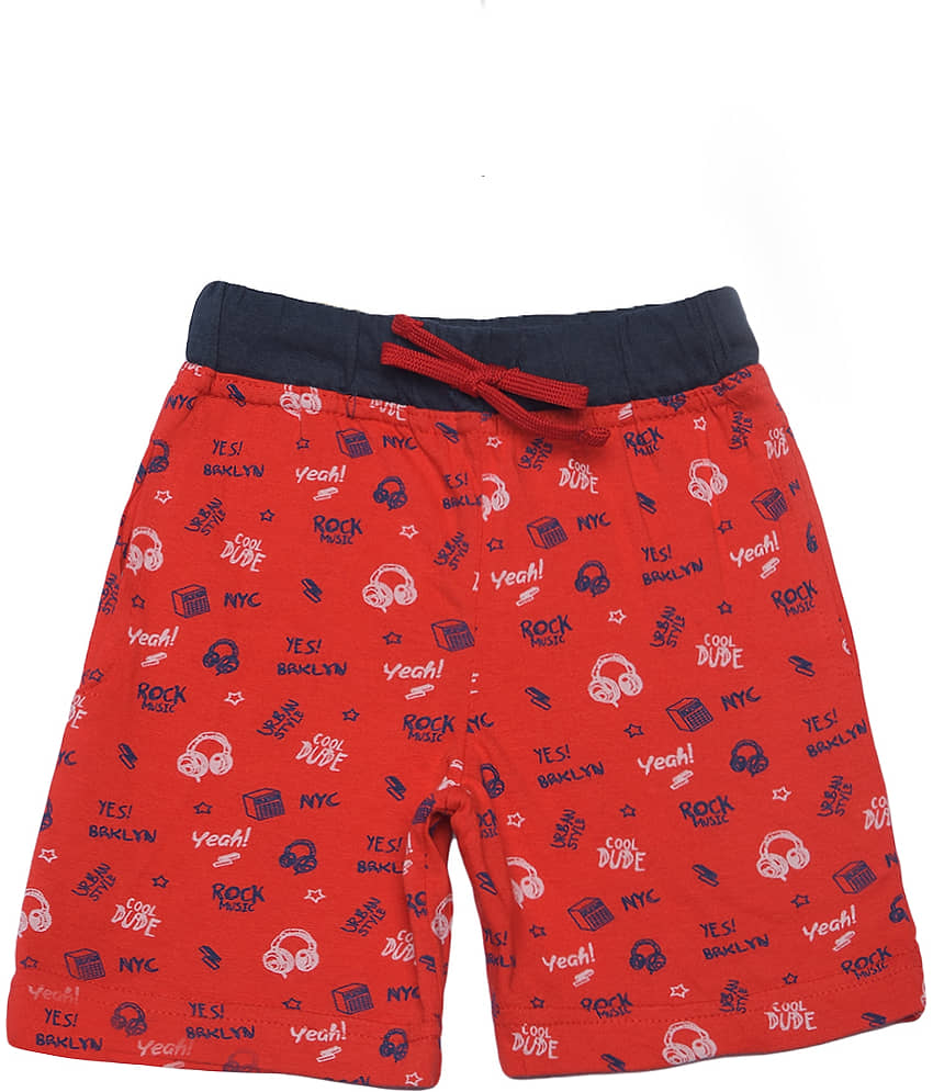 Dollar Champion Kidswear Pack of 1 Cotton Shorts For Boys ( Multicolor ) - Shorts | Buy online on ZillyBuy
