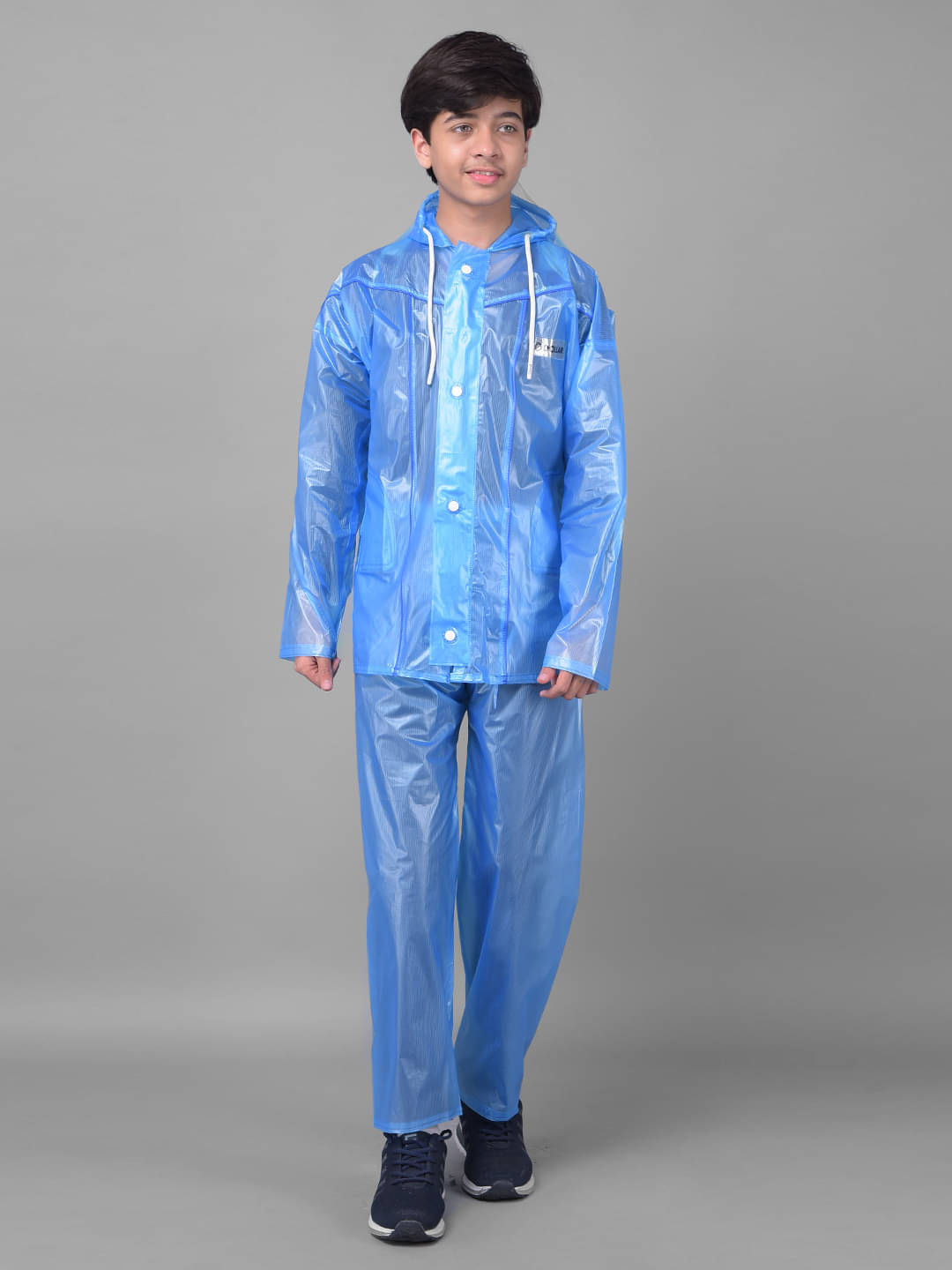     			Dollar Rainguard Kids' Full Sleeve Solid Raincoat Set With Adjustable Hood and Pocket