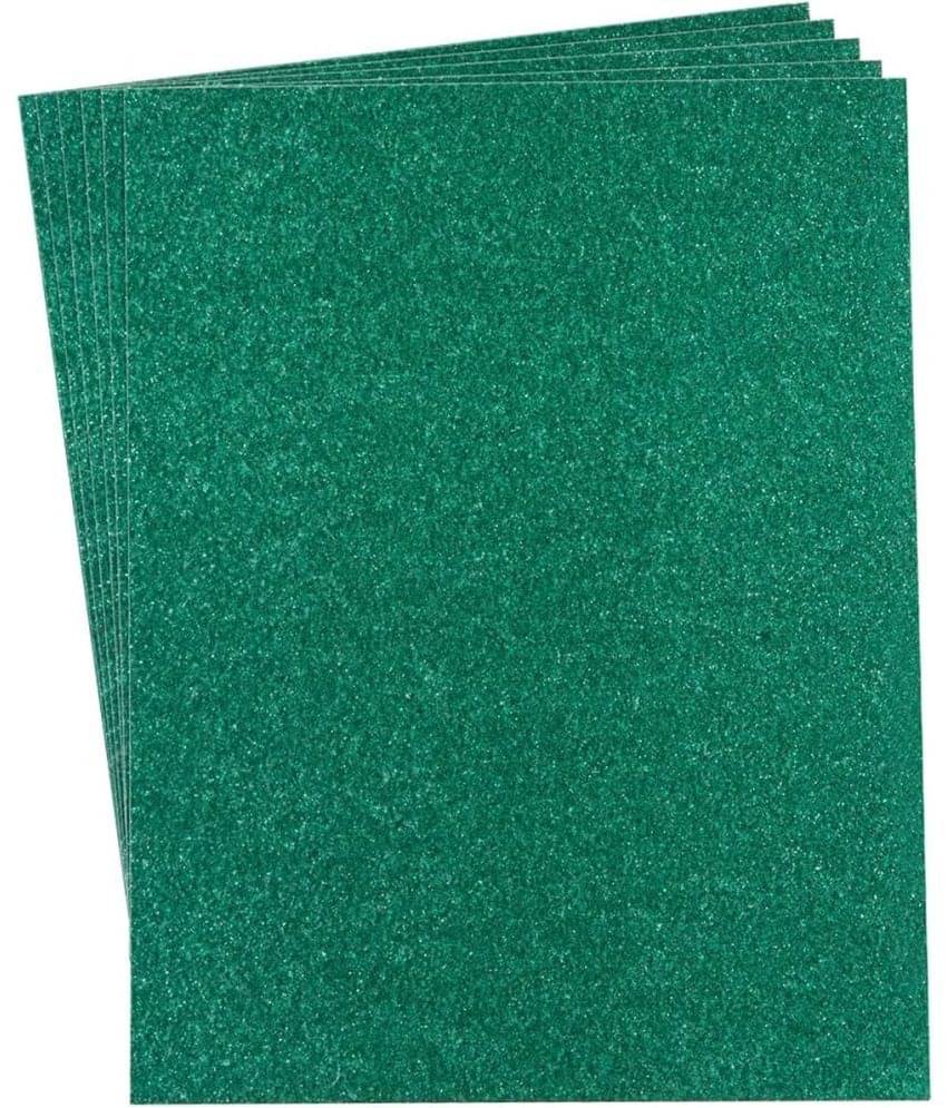 ECLET A4 Glitter Foam Sheet Sparkles Green Color, for Art & Craft, Decoration, Gift Wrapping, Scrapbooking, Craft Project, Etc ECLET A4 Glitter Foam Sheet Sparkles Green Color, for Art & Craft, Decoration, Gift Wrapping, Scrapbooking, Craft Project, Etc