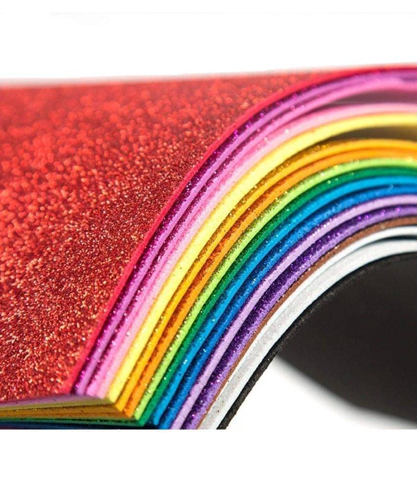 ECLET A4 Glitter Foam Sheet Sparkles Red Color, for Art & Craft, Decoration, Gift Wrapping, Scrapbooking, Craft Project, Etc ECLET A4 Glitter Foam Sheet Sparkles Red Color, for Art & Craft, Decoration, Gift Wrapping, Scrapbooking, Craft Project, Etc