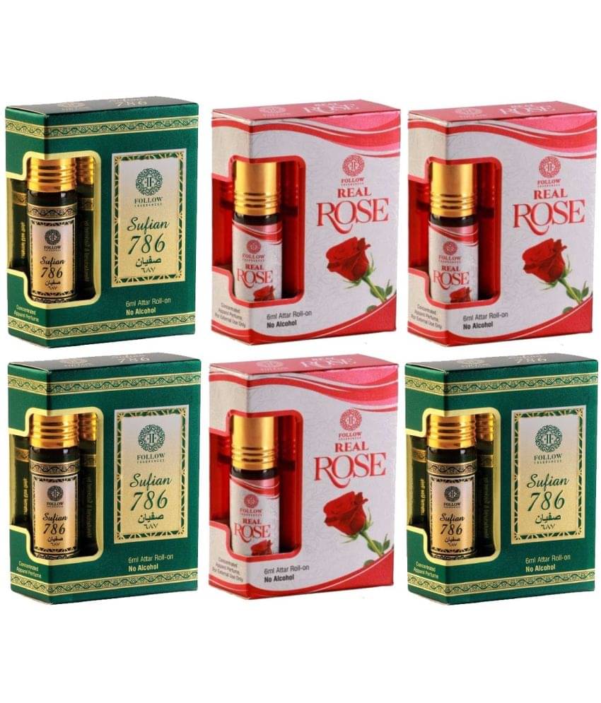     			Girnar Rose Non- Alcoholic Below 50ml Attar ( Pack of 6 )