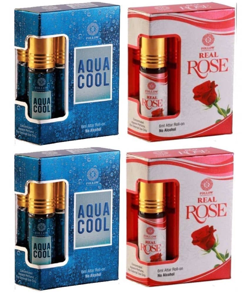 Girnar Rose Non- Alcoholic Below 50ml Attar ( Pack of 4 )