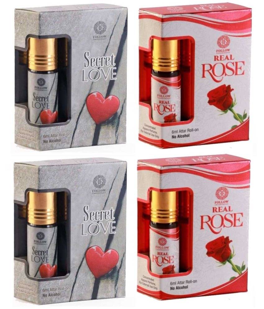     			Girnar Rose Non- Alcoholic Below 50ml Attar ( Pack of 4 )