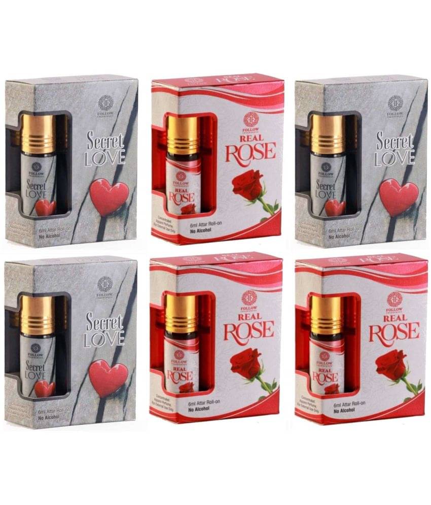     			Girnar Rose Non- Alcoholic Below 50ml Attar ( Pack of 6 )