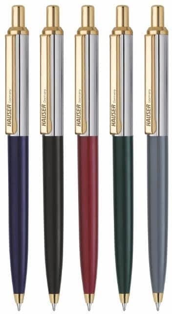 Hauser Berlin Gold Ball Pen Pack Of 3