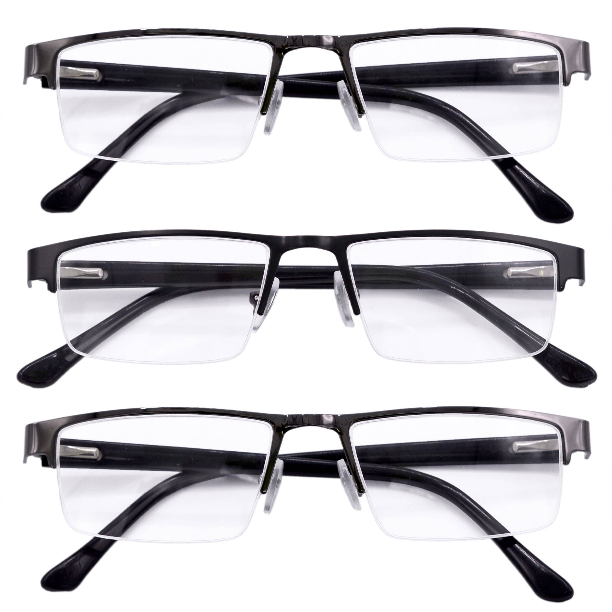     			Hrinkar Rectangle Half Rim Reading Glasses