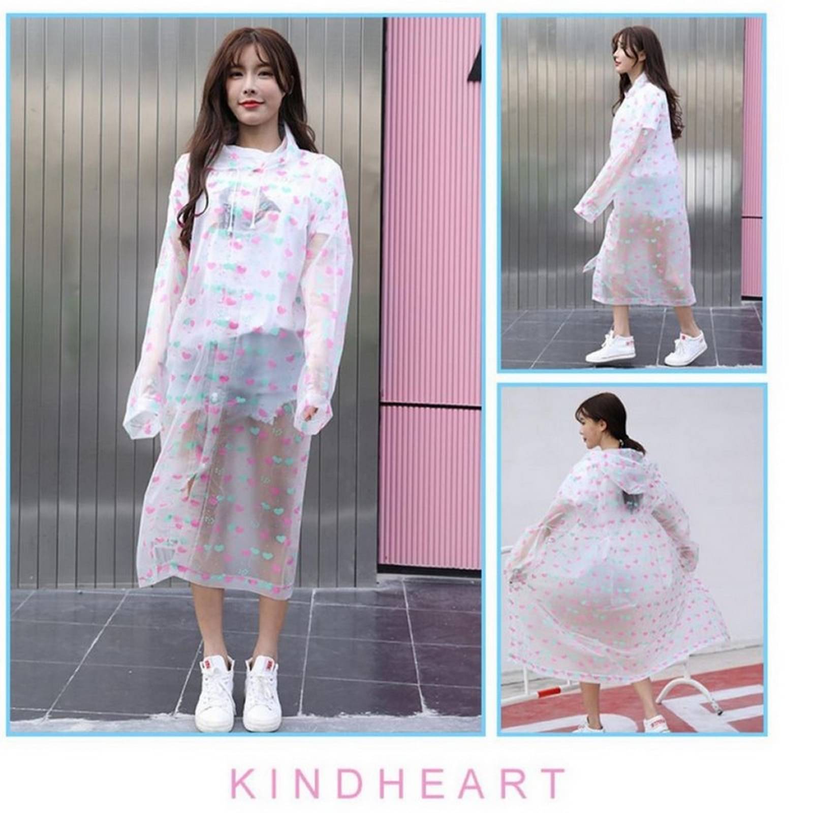 Infispace Polyester Long Raincoat - Multi Color Infispace Polyester Long Raincoat - Multi Color