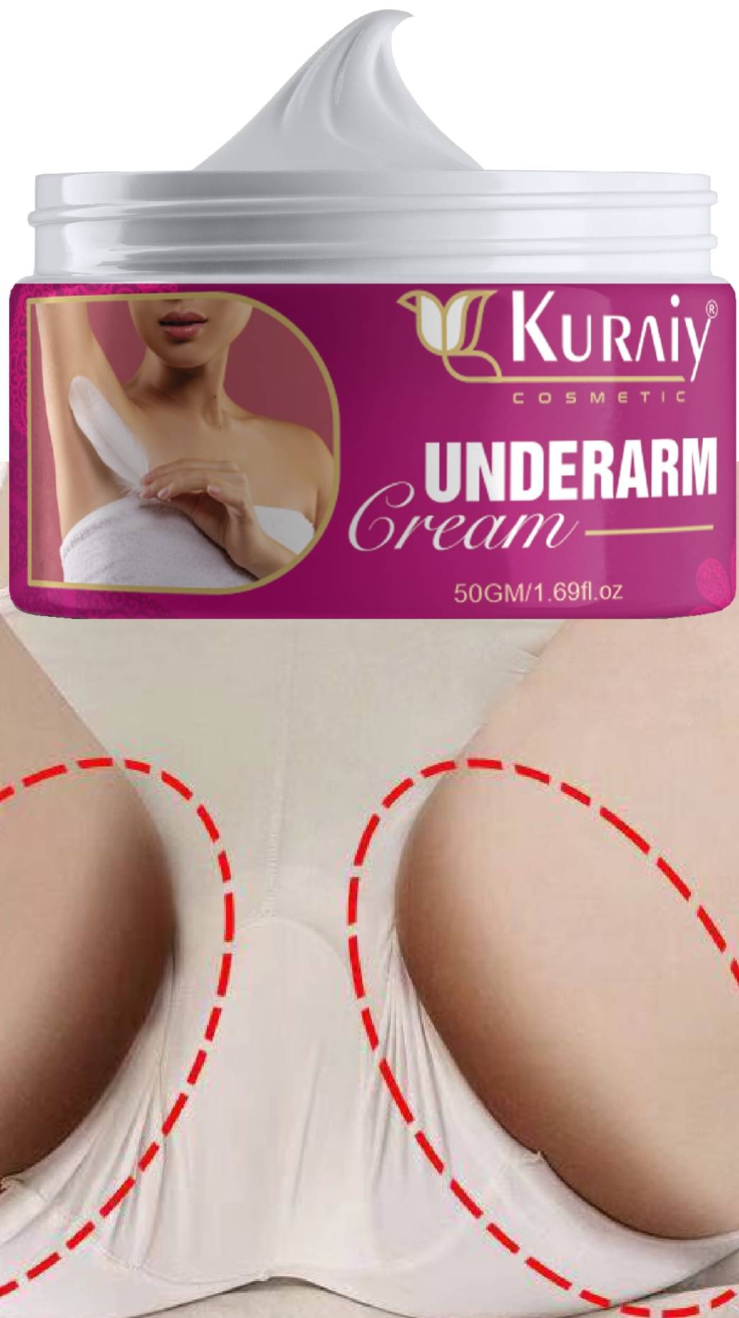     			KURAIY Advanced Under-Arm Whitening Cream