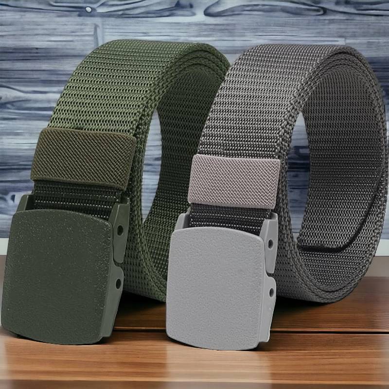 Kastner - Multi Canvas Men's Casual Belt ( Pack of 2 ) Kastner - Multi Canvas Men's Casual Belt ( Pack of 2 )