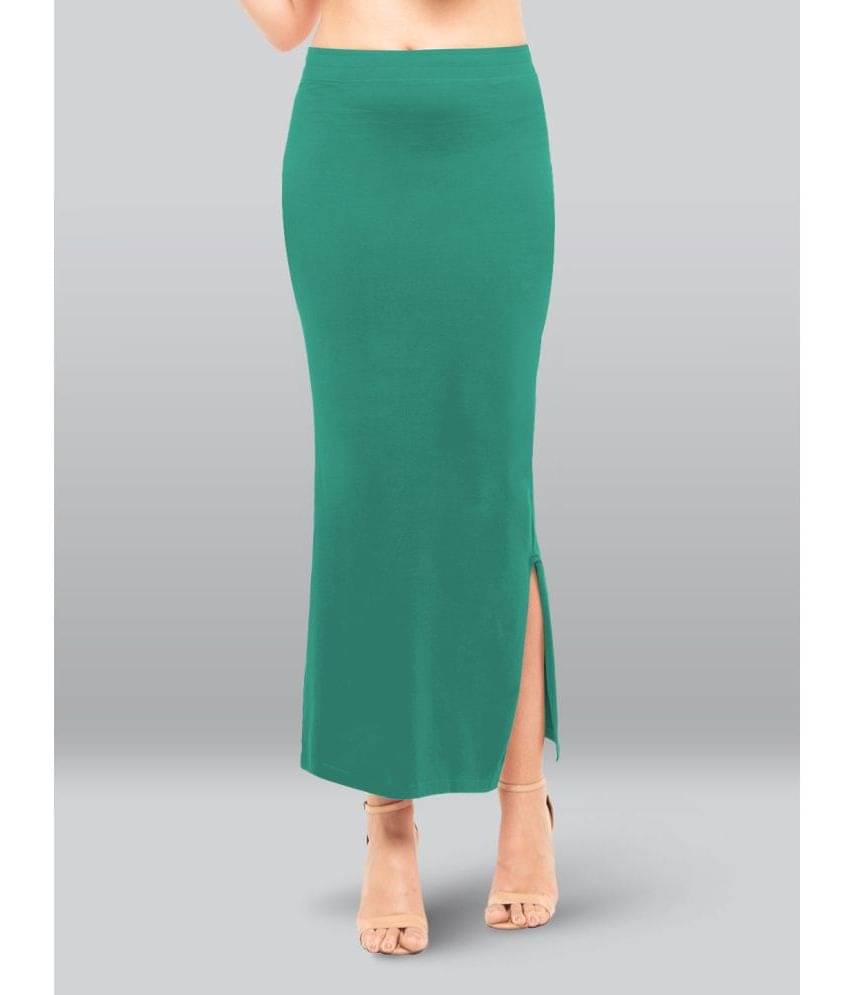 LYRA Green Cotton Petticoat - Single     			LYRA Green Cotton Petticoat - Single