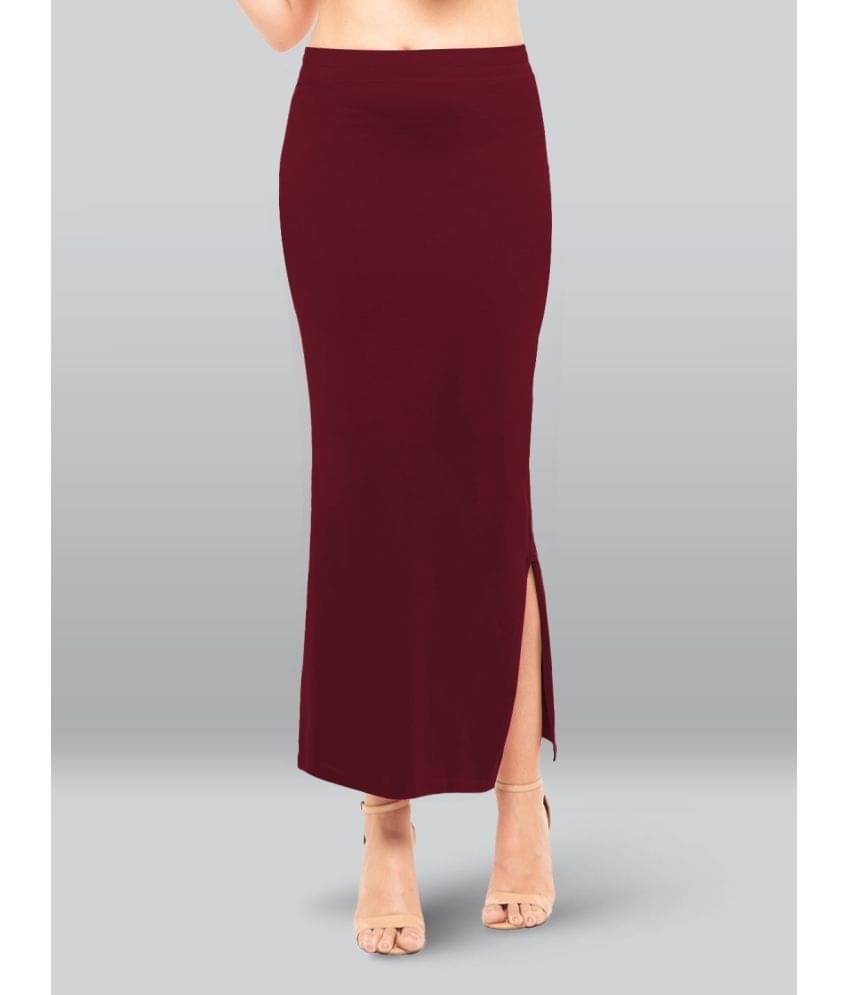 LYRA Maroon Cotton Petticoat - Single     			LYRA Maroon Cotton Petticoat - Single