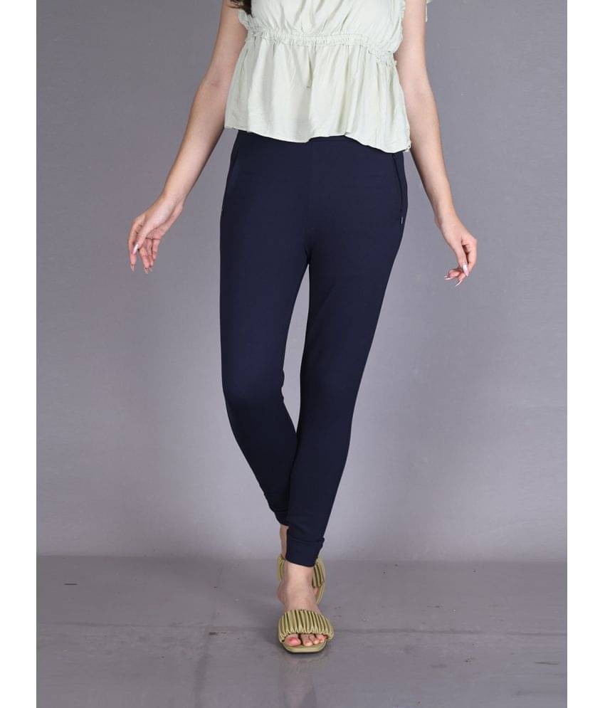     			LYRA - Rayon Regular Fit Navy Women's Jeggings ( Pack of 1 )