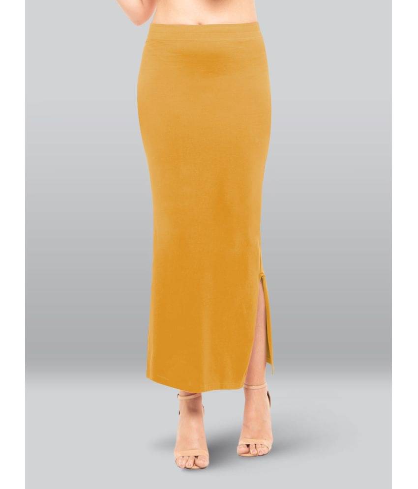 LYRA Yellow Cotton Petticoat - Single     			LYRA Yellow Cotton Petticoat - Single
