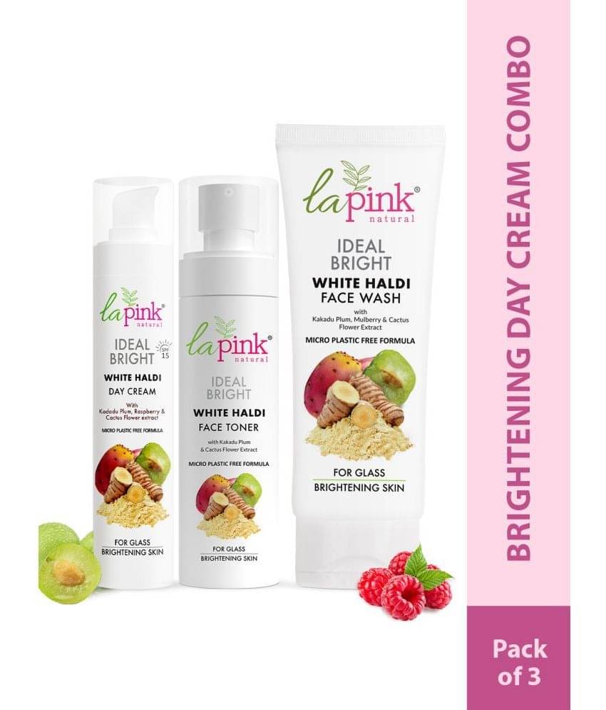     			La Pink Ideal Bright 2 Times Use Facial Kit For All Skin Type Fruit 100ml, 100ml, 50g ( Pack of 3 )