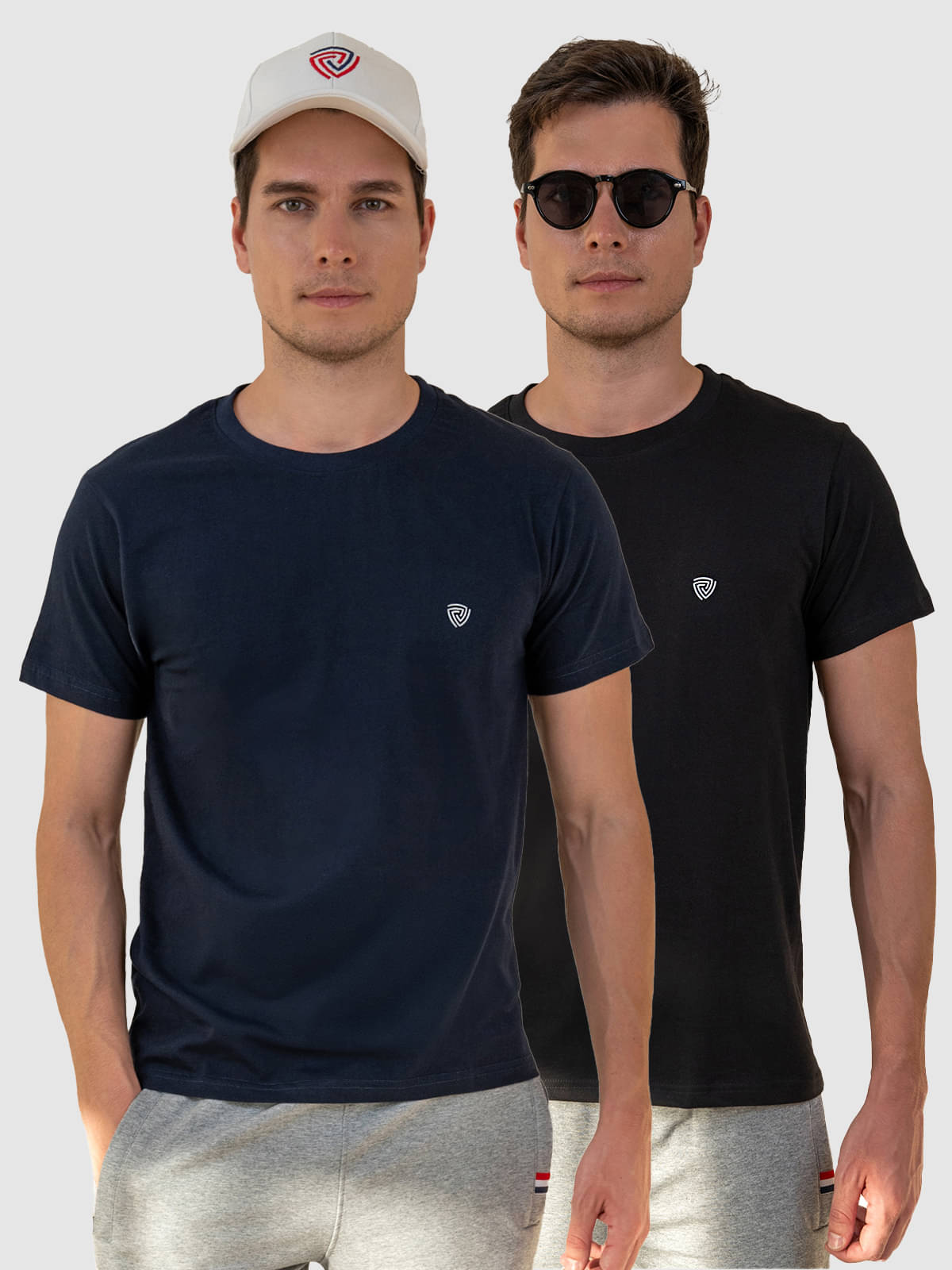 Lux Cozi Cotton Regular Fit Solid Half Sleeves Men's T-Shirt - Blue ( Pack of 2 ) Lux Cozi Cotton Regular Fit Solid Half Sleeves Men's T-Shirt - Blue ( Pack of 2 )
