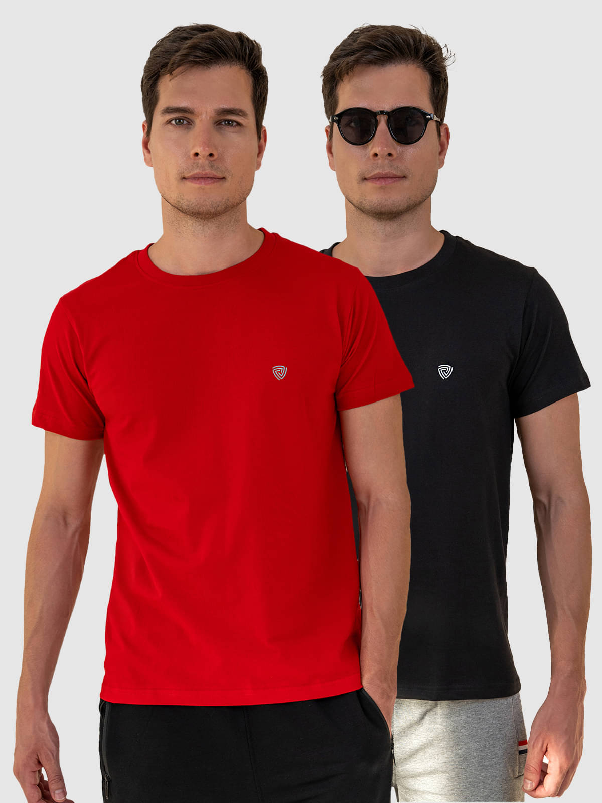 Lux Cozi Cotton Regular Fit Solid Half Sleeves Men's T-Shirt - Red ( Pack of 2 )     			Lux Cozi Cotton Regular Fit Solid Half Sleeves Men's T-Shirt - Red ( Pack of 2 )