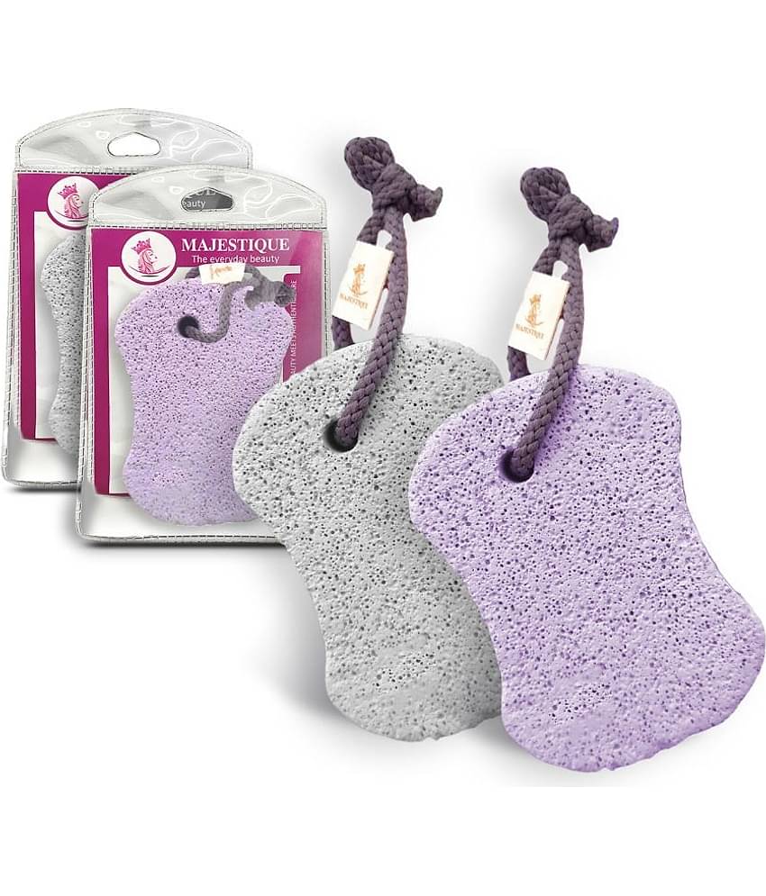 Majestique Handy Grip Pumice Stone for Hands, Heels, Elbows For Adult - (Pack of 1) Color May Vary