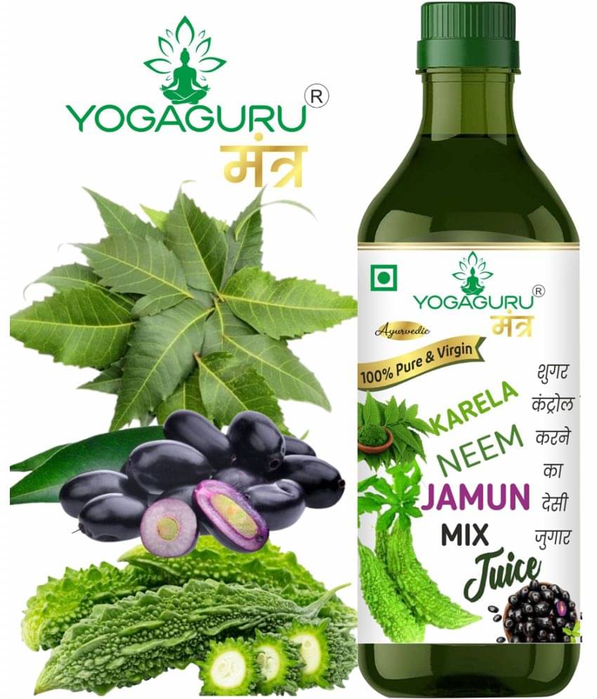    			YOGAGURU MANTR Neem, Karela, Jamun, Juice for Help Balance Sugar Naturally 500ML