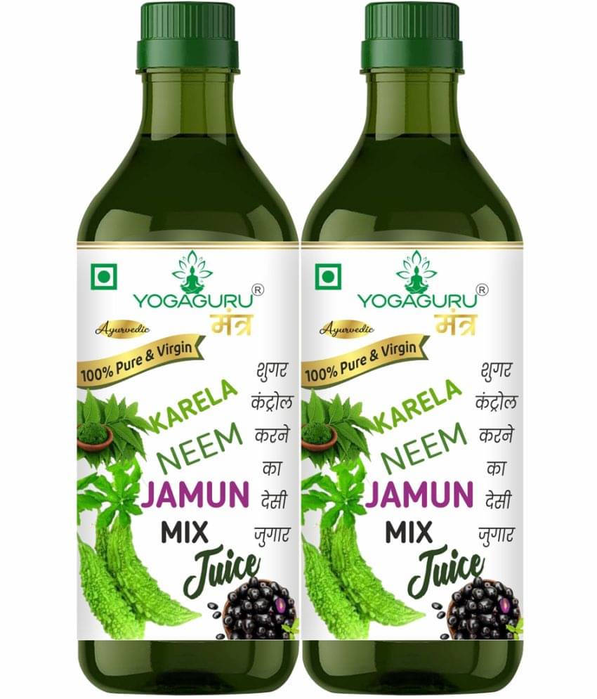     			YOGAGURU MANTR Neem, Karela, Jamun, Juice for Help Balance Sugar Naturally 1000ML