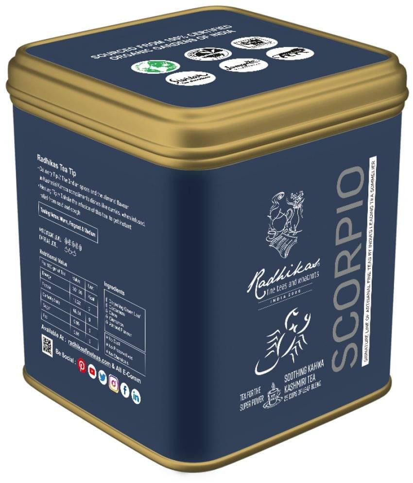 RADHIKAS FINE TEAS AND WHATNOTS 50 gm Kashmir Kahwa Green Tea ( Loose Leaf ) RADHIKAS FINE TEAS AND WHATNOTS 50 gm Kashmir Kahwa Green Tea ( Loose Leaf )