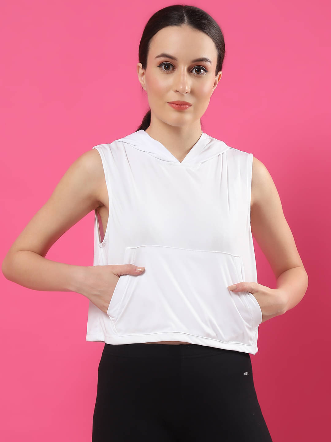     			Rigo Women's Polyester Crop Top ( White )