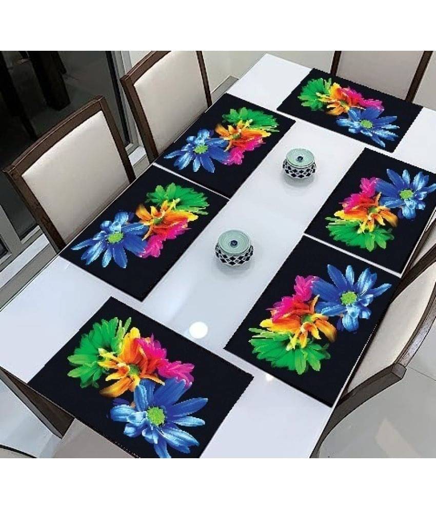     			Sanraksshan PVC Solid Rectangle Table Mats ( 40 cm x 32 cm ) Pack of 1 - Multi